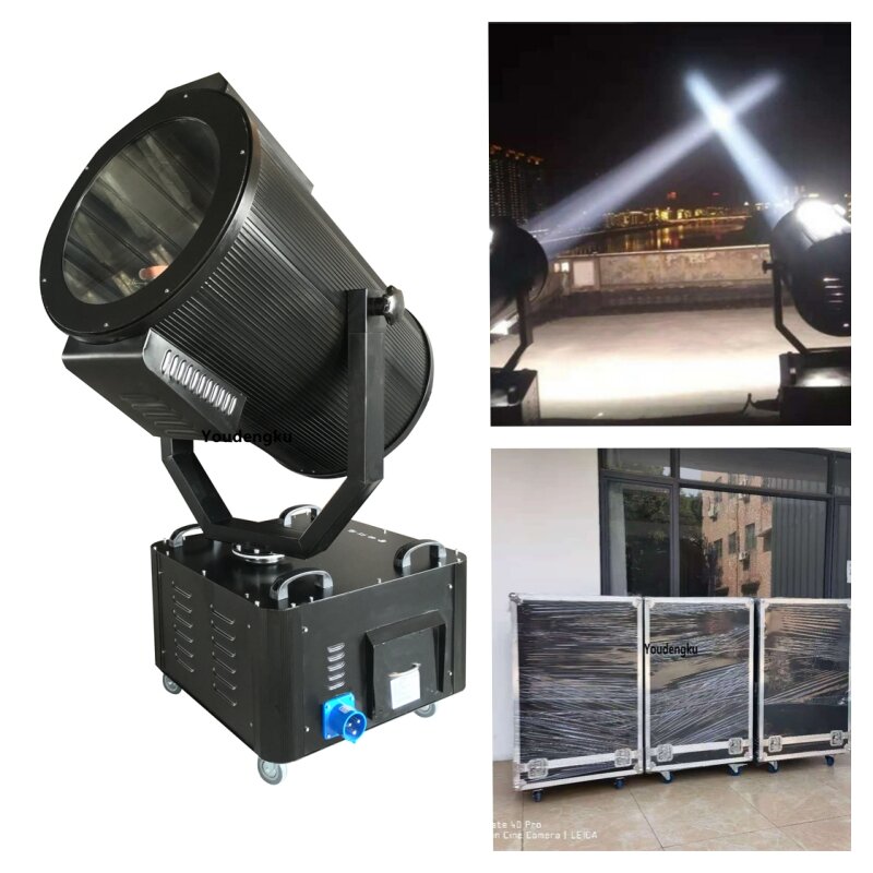 outdoor xenon long-range searchlight 10000W sky tracker beam light  high power searchlight