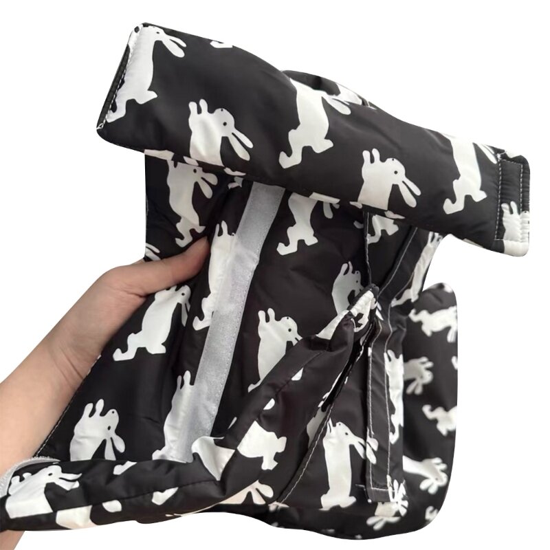 Lovely Rabbit Print Baby Chair Cushion Breathable and Soft Pad Dinning Chair Supportive Pad for Eating & Feeding