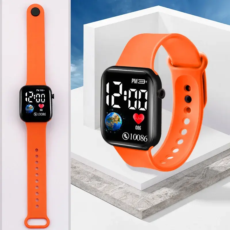 2023 Nieuwe Led Digitale Horloge Voor Kinderen Sport Waterdichte Horloges Jongen Meisje Kinderen Horloge Baby Elektronische Klok Relogio Infantil