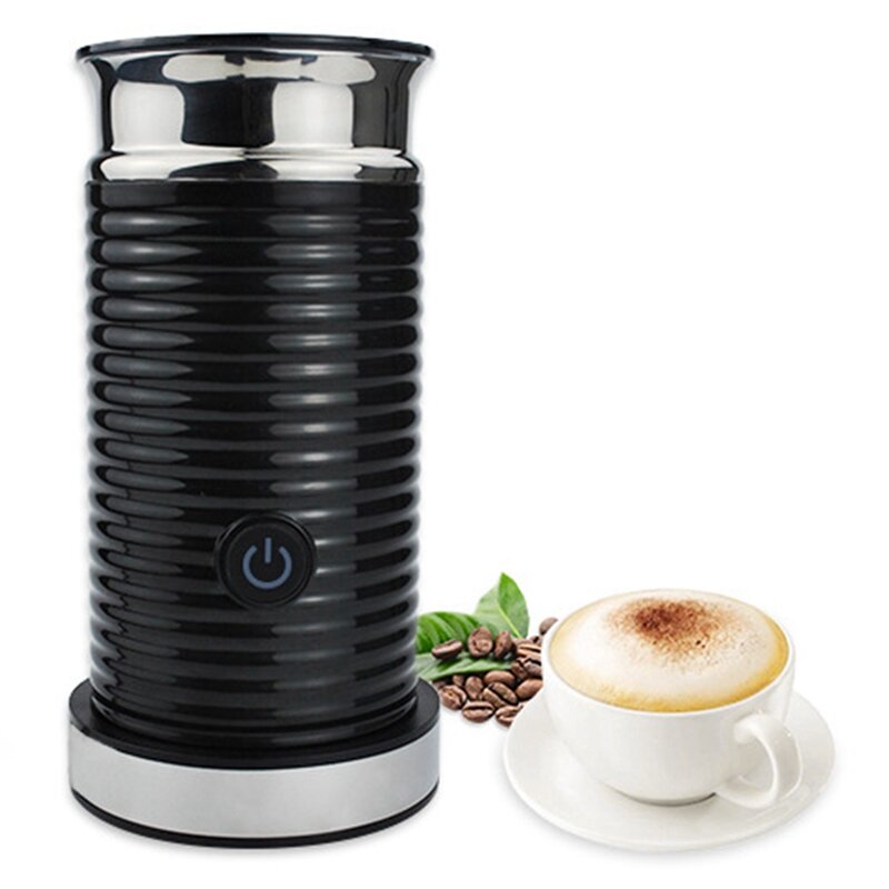 Mesin Buih Susu Panas dan Dingin Otomatis Baru Pembuat Kopi Cappuccino Rumahan Pembuat Buih Susu Pendamping, Steker UE