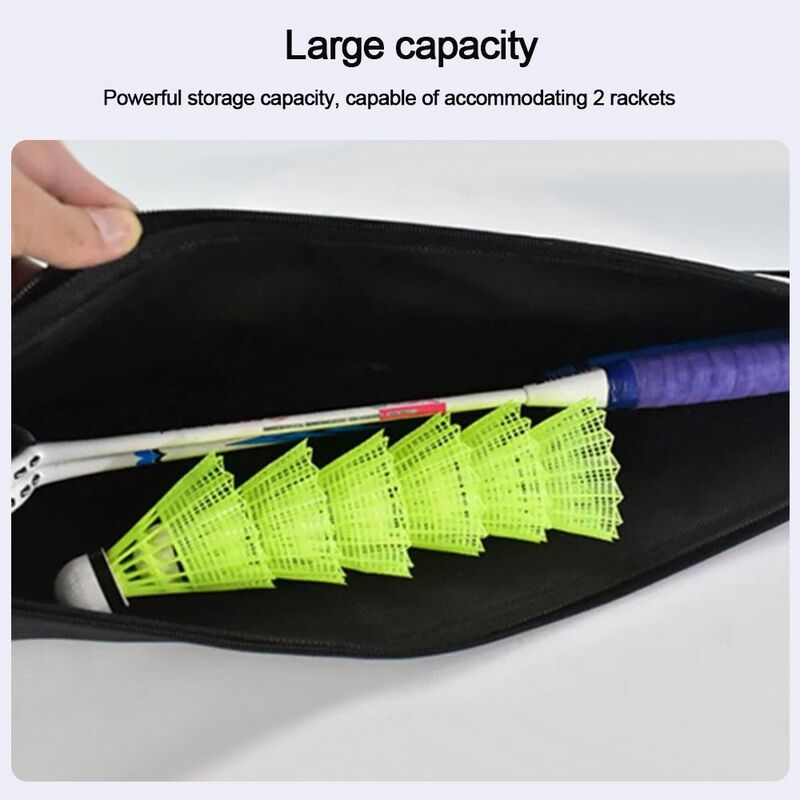 Portable Oxford Badminton Racket Bag Thick Badminton Racket Cover Tennis Storage Racket Protective Cover Protective Pouch