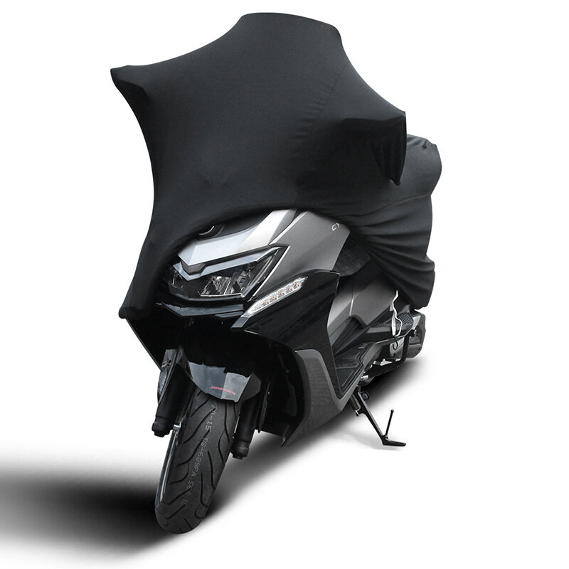 Cubierta Universal para motocicleta, Protector elástico a prueba de polvo y sol, Anti-UV, a prueba de polvo y arañazos, de poliéster, para interiores y exteriores