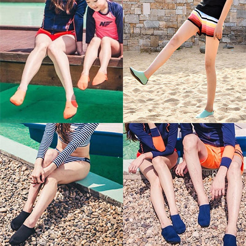 Sepatu Air uniseks kaus kaki selam renang Sandal pantai Aqua musim panas sepatu datar pinggir pantai Non-Slip kaus kaki Sandal untuk pria wanita