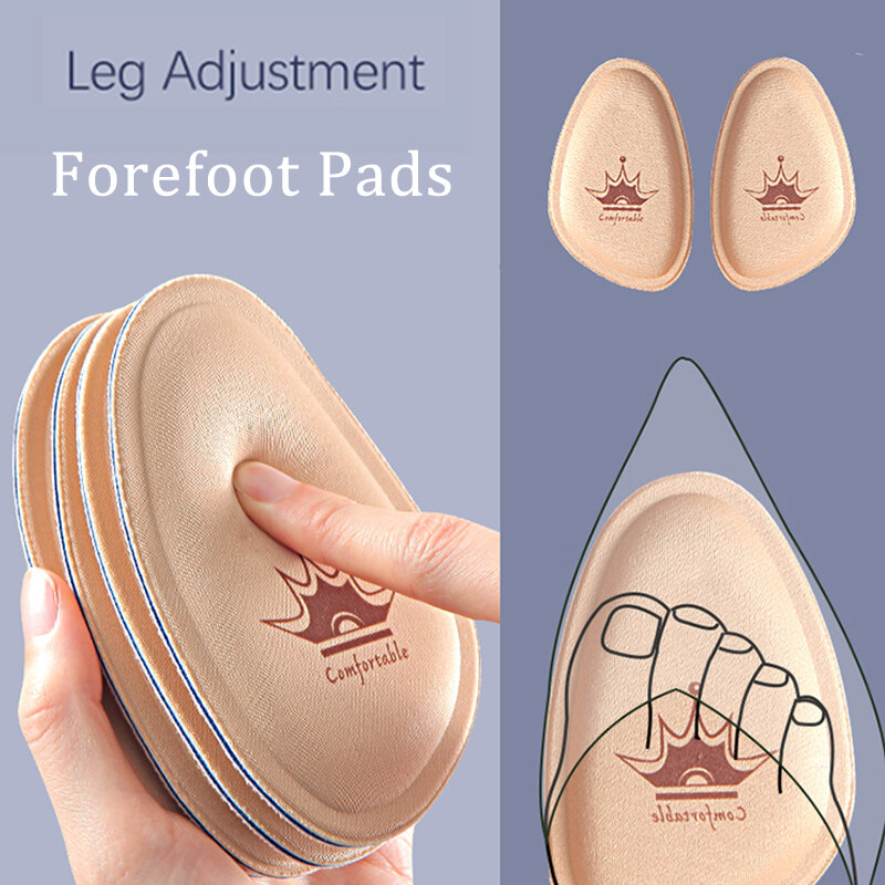 4Pcs ผู้หญิง Forefoot Pad รองเท้าส้นสูงลื่นปวด Relief ใส่พื้นรองเท้าเสริมรอบ Toe Cushion Foot Care Sole รองเท้า Insoles