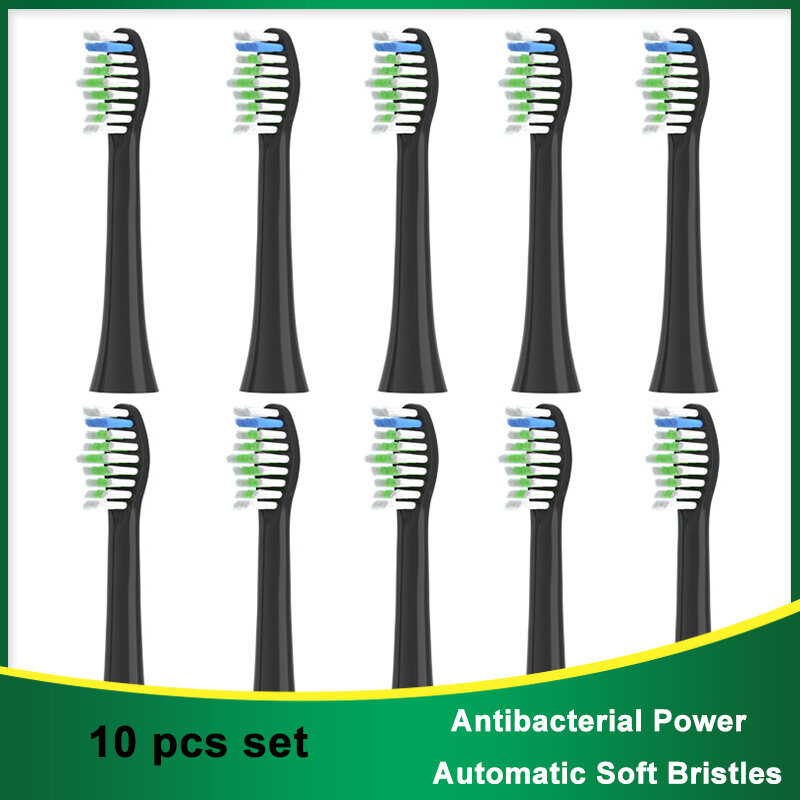 10 pezzi DuPont Health Brush Heads spazzolino elettrico intelligente per Doxo sostituisci Deeping Clean Heads spazzolino dentale sbiancante