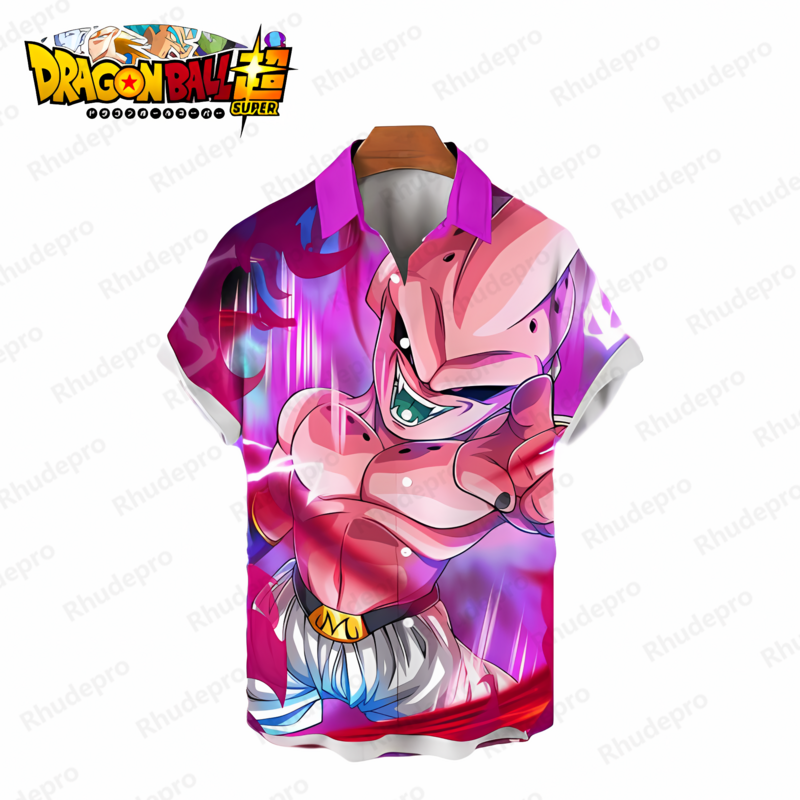 Kaus pria Goku baju Dragon Ball Z 2024 Fashion Streetwear kualitas tinggi musim panas lucu Super Saiya Vegeta Harajuku Y2k keren