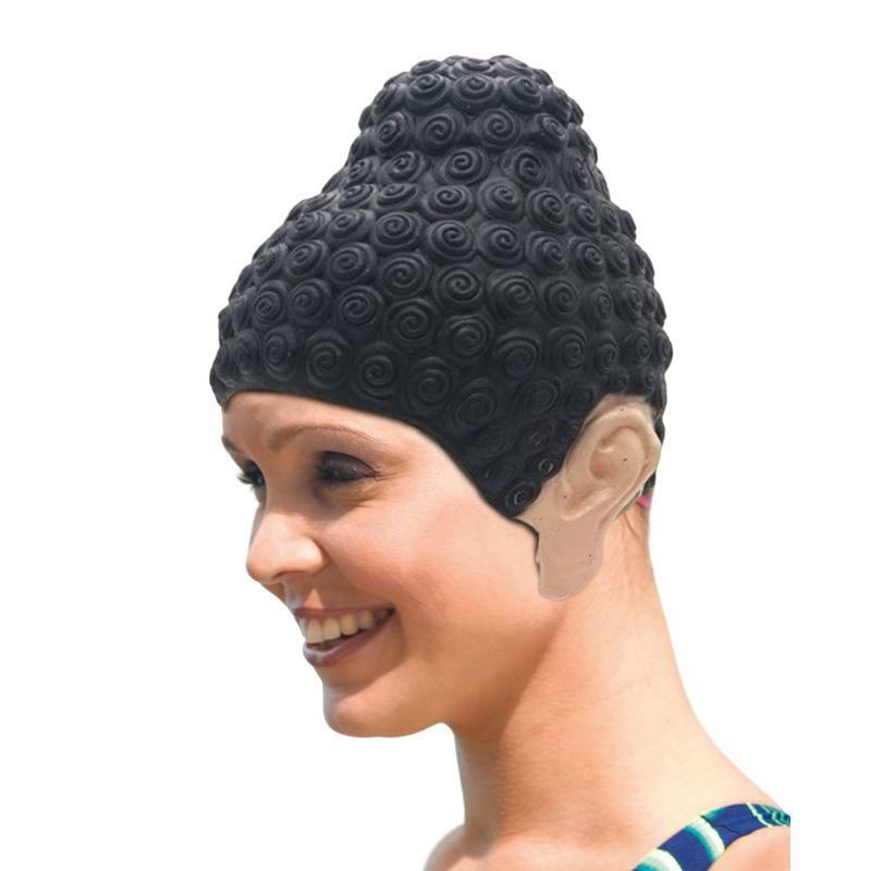Topi renang dewasa, topi renang dewasa untuk wanita, topi lateks bentuk Buddha, topi renang dewasa, melindungi kesehatan rambut untuk berenang di klub dan kekasih