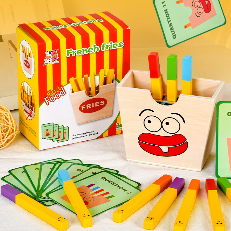 Montessori Holz simulation Lebensmittel Stapels pielzeug für Kleinkinder Kinder Vorschule pädagogische Form passende Spielzeuge Feinmotorik Spielzeug