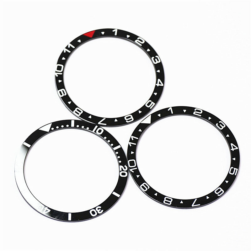 As peças do relógio são apropriadas para omg speedmaste série escala relógio mecânico anel externo preto 38.5mm38.9mm40.9mm inserção moldura