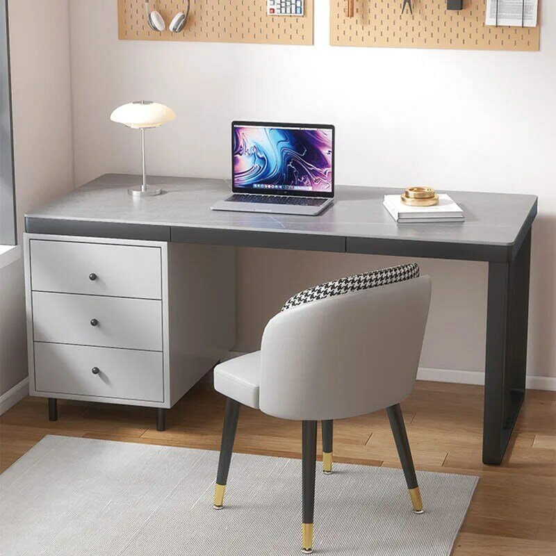 Mesas do computador do escritório do estudo, organizador do quarto, tabela do caderno, gaveta, portátil, desktops, sedentário, mobília home