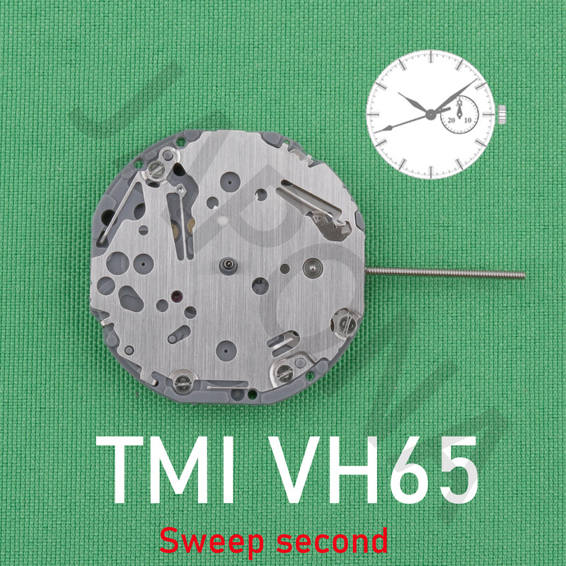 Часовой механизм TMI VH65 VH65A, часовой механизм VH65B, кварцевый механизм с несколькими циферблатами (дата)