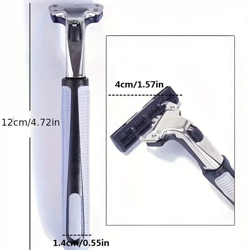 Shaver double-blade razor manual razor male razor blade double-blade holder beard.