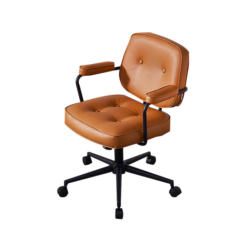 New Office Chair Lift Swivel Chair Home Computer Chair Study Simple Backrest Seat Bedroom Dormitory Chair Armchair steel frame