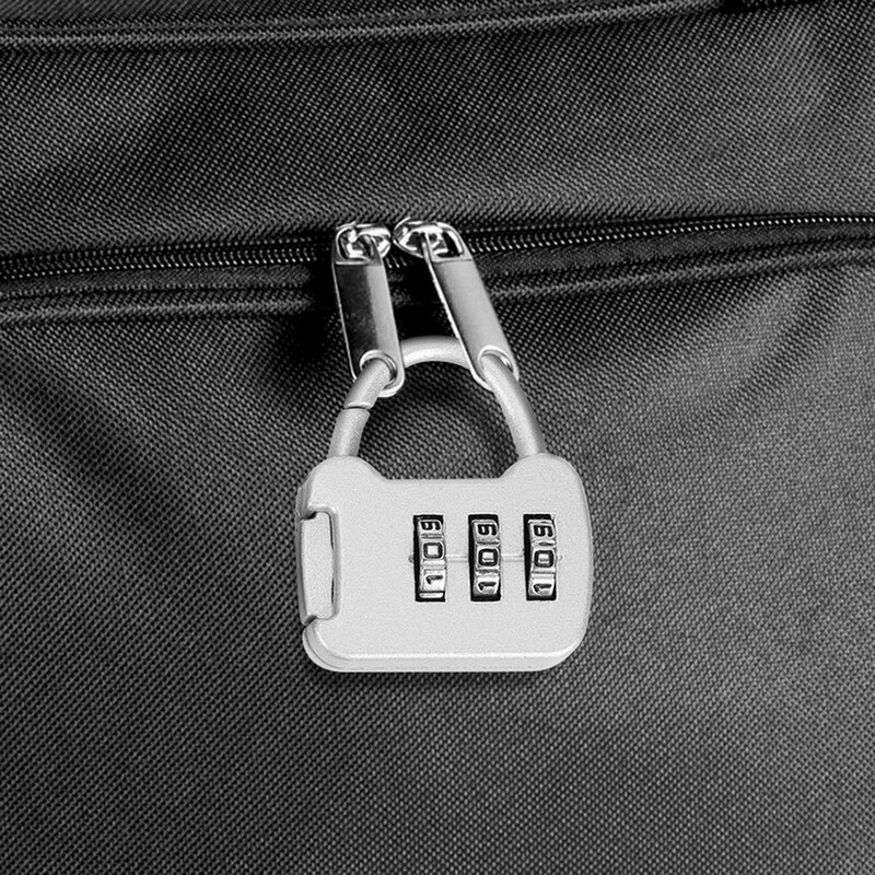 Candado de combinación de 3 dígitos para bolsa de viaje, candado de gabinete de equipaje, candado de código de seguridad para Fitness al aire libre, candado de equipaje escolar
