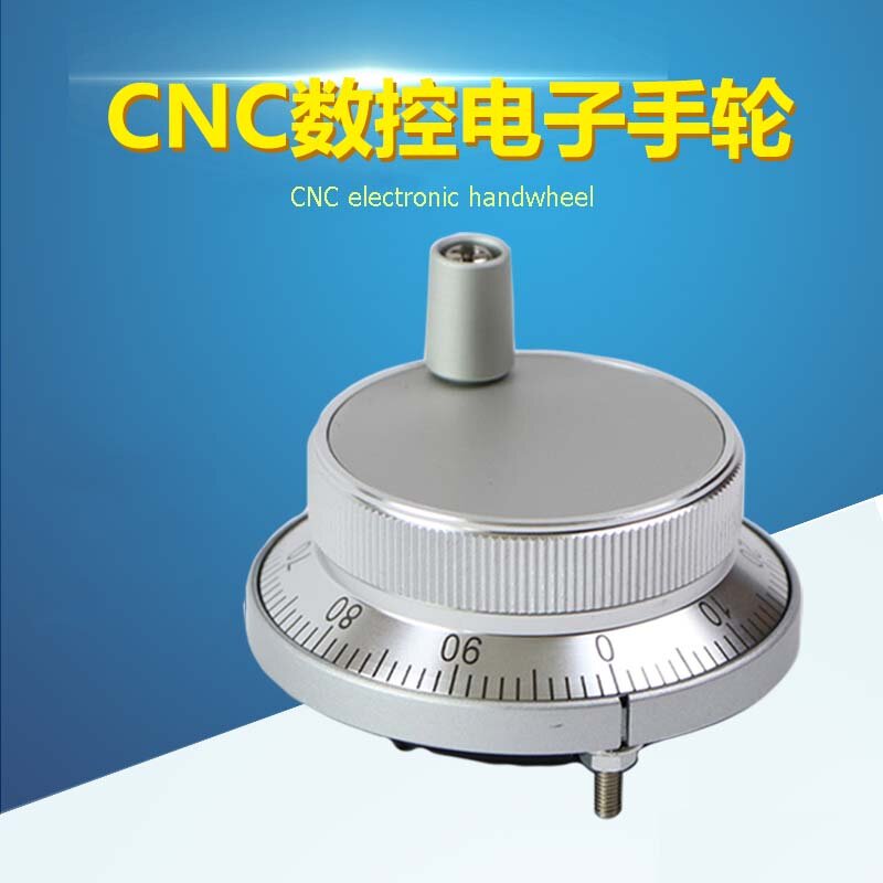 Handwheel CNC Pulser 60/80Mm 5V/12V/24V 4/6Pin Pulse 25/100 Manual Pulse Generator Mesin Roda Tangan Rotary Encoder