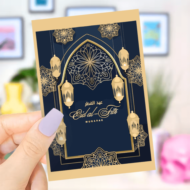 1 шт. забавные креативные поздравительные открытки Eid-мусульманские подарочные открытки-Eid арабские праздничные подарки.