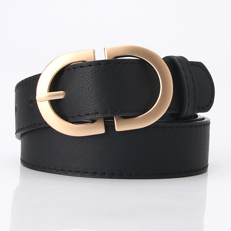 Cinturón de cuero genuino con hebilla para mujer, cinturón de diseñador de alta calidad, nuevo con caja, L170