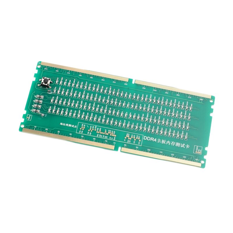 Carte de test DDR4 avec fente pour mémoire RAM, carte mère de bureau LED, testeur d'analyseur de réparation