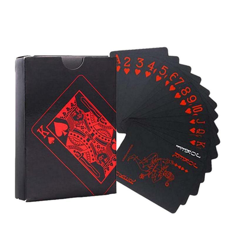 Baraja de cartas de póker, paquete de cartas mágicas impermeables, colección de cartas de regalo, juego de mesa de juegos de azar