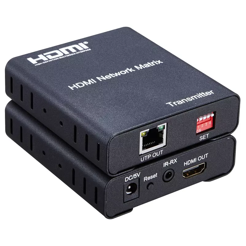 Émetteur-récepteur de réseau vidéo matriciel HDMI, répartiteur de commutateur, prolongateur HDMI via Catinspectés Cat6 Rj45, câble Ethernet PC vers TV, 120m
