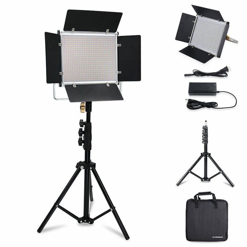 40W LED Photographic Video Light Battery Powered 3200-5600K Remote Control Dimmable Panel Studio Fill Light for Live Streaming