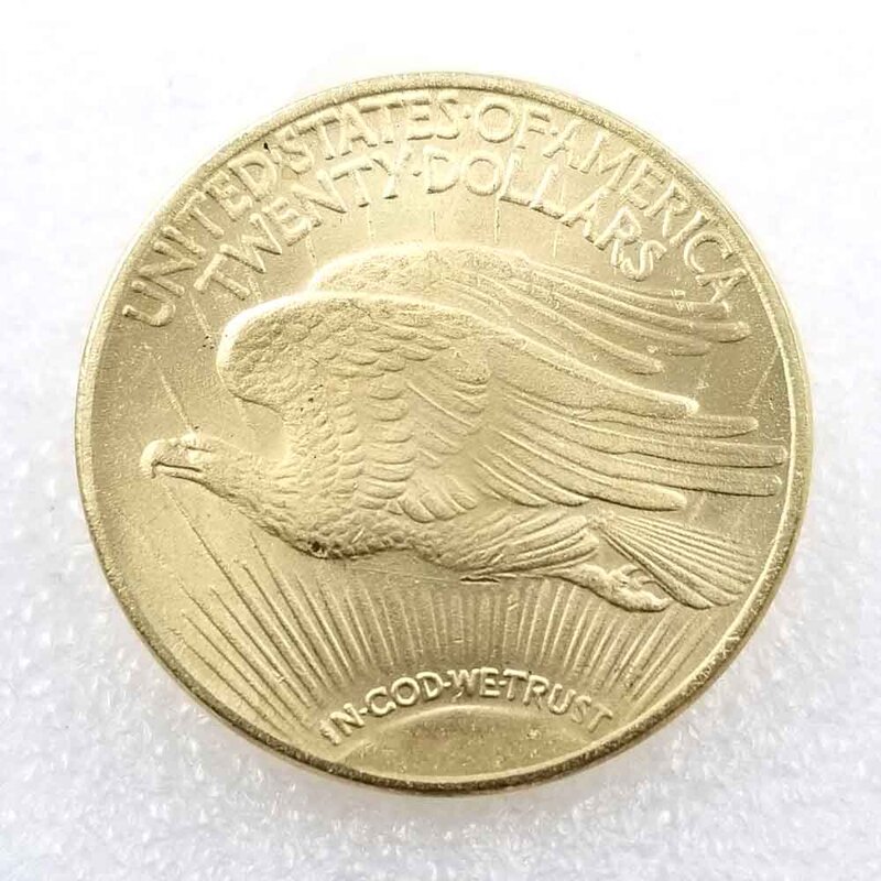 1921 Liberty US venti dollari Peace Luxury Couple Art Coin/Nightclub solution Coin/buona fortuna moneta tascabile commemorativa + sacchetto regalo