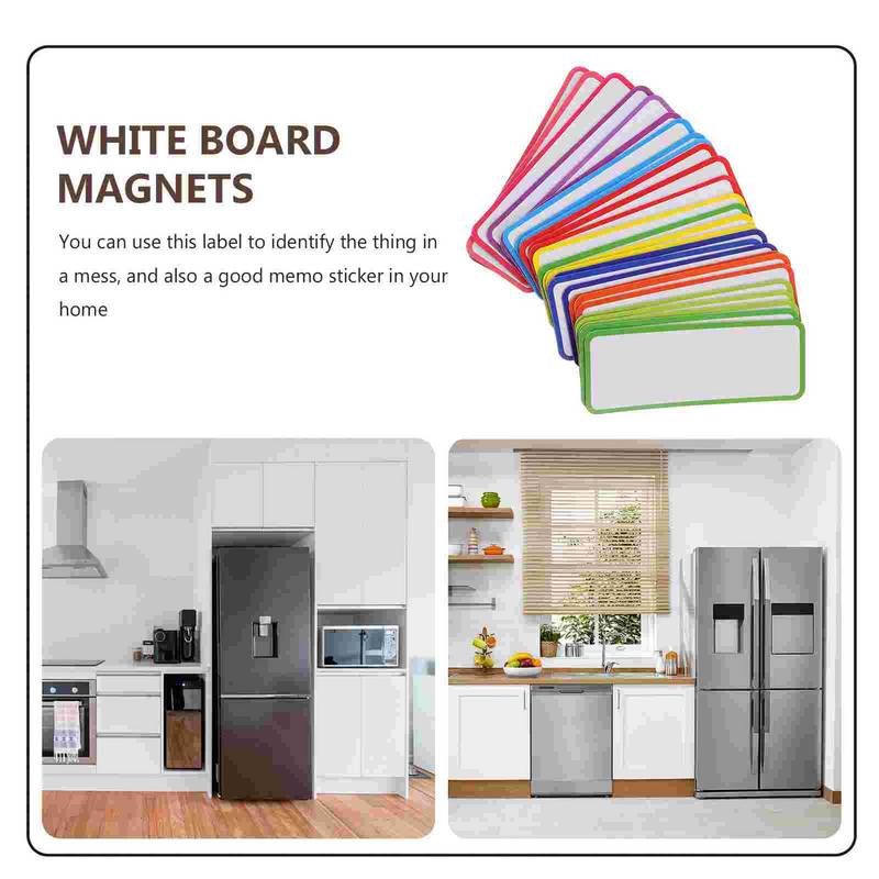 Magnetic Refrigerator Magnets Whiteboard Magnetic Whiteboard Refrigerator Magnetic Whiteboard Erasable Card Name Tags Colored
