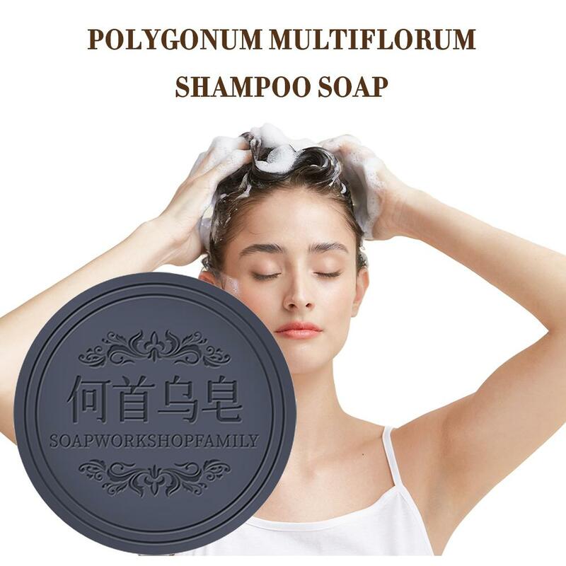 Cabelo escurecimento Shampoo Reparação Sabonete Orgânico, Polygonum Polygonum, Condicionador Sólido, Cabelo Trophorepair, Q6O8