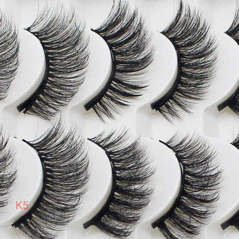 Kit de faux cils magnétiques avec eye-liner, extension de cils longs, outil de maquillage réutilisable, optique naturelle, TSLM1
