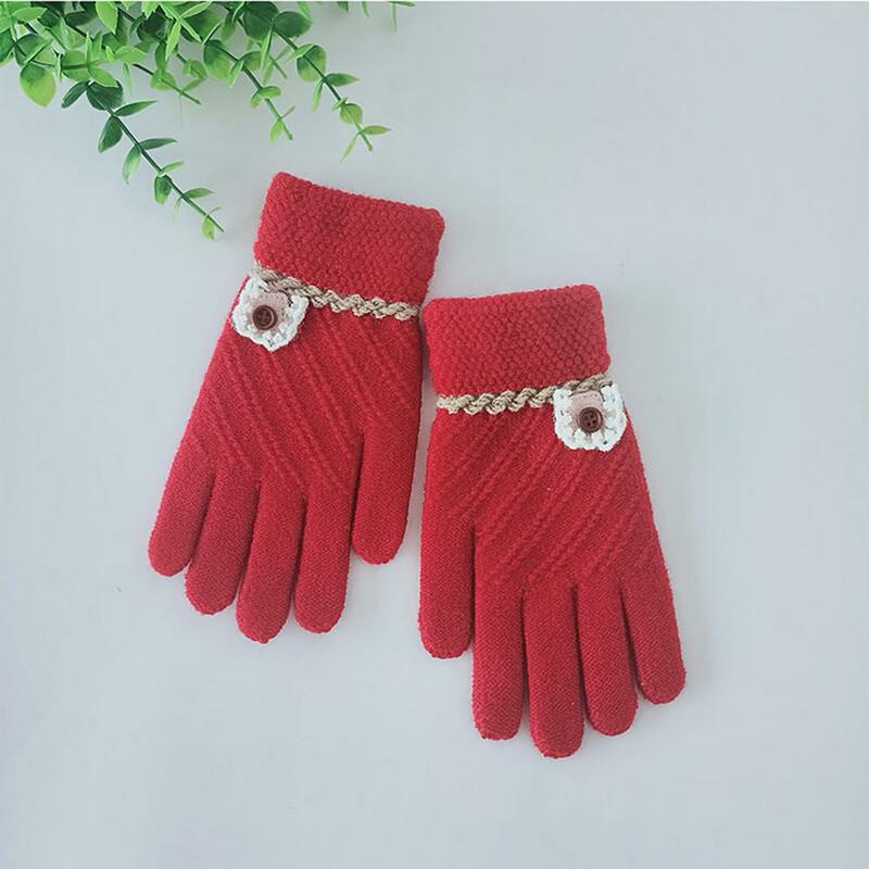 Rękawiczki z dzianiny wygodne w noszeniu dzianiny Stretch dziecko dzieci noszące rękawiczki rękawiczki dziecięce ciepłe rękawiczki 1 para