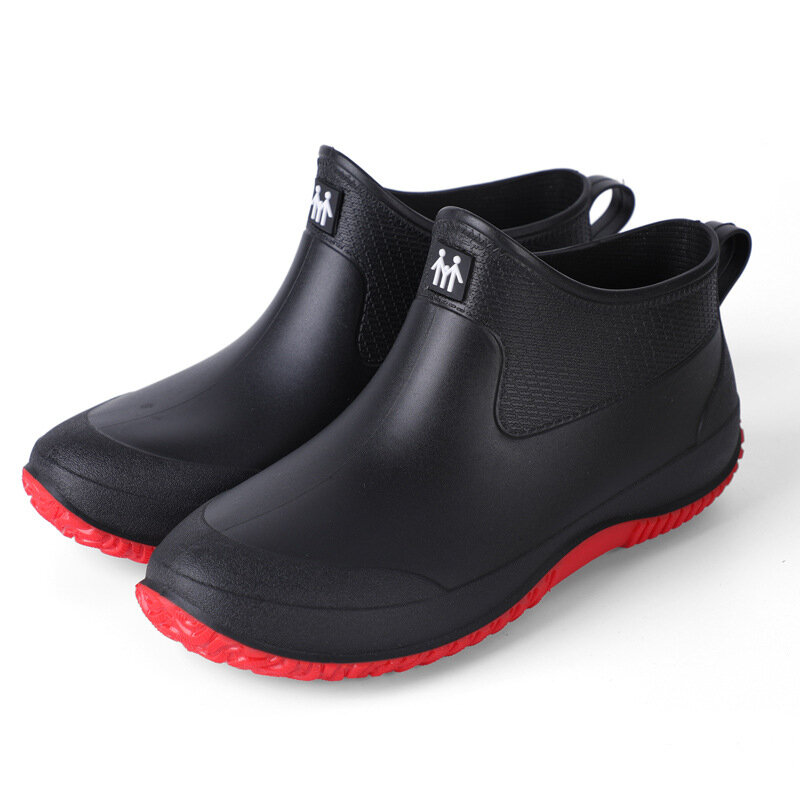 รองเท้ากันลื่นกันฝนสำหรับผู้ชาย, รองเท้ายางกันน้ำปลอดภัยรองเท้าใส่ทำงานรองเท้าตกปลารองเท้า2024ฤดูหนาว