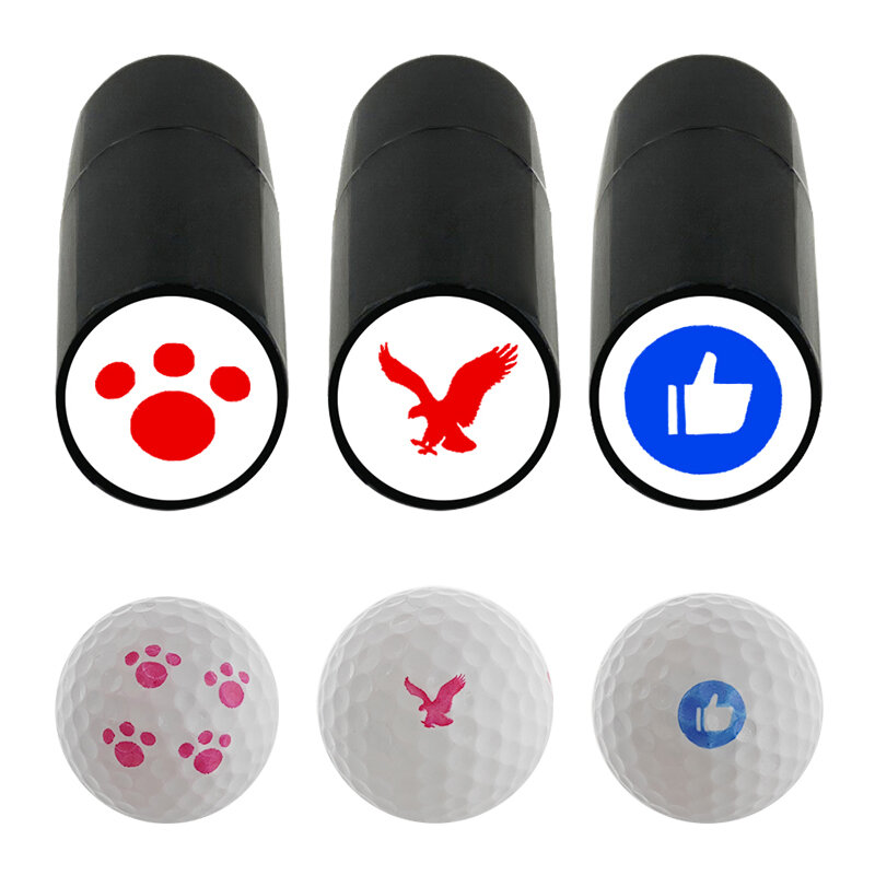 1 шт. штамповочный маркер для мяча для гольфа Быстросохнущий штамп Прочный долговечный различные узоры пластиковые аксессуары для гольфа
