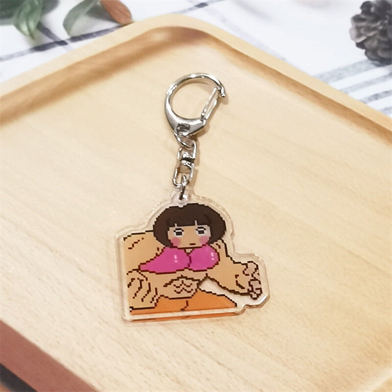Llavero Dora Adventure, joyería linda, mochila acrílica, colgante, regalo para pareja, dibujos animados de Anime