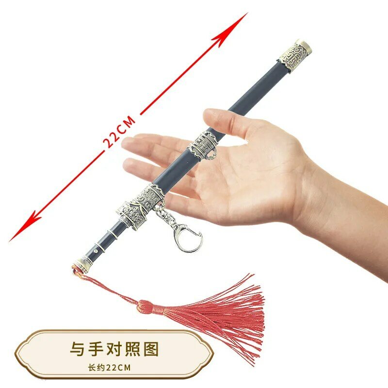 22CM/8.7Inch Letter Opener Sword With Eject Button Chinese Ancient Han Dynasty Sword Alloy Weapon Pendant Weapon