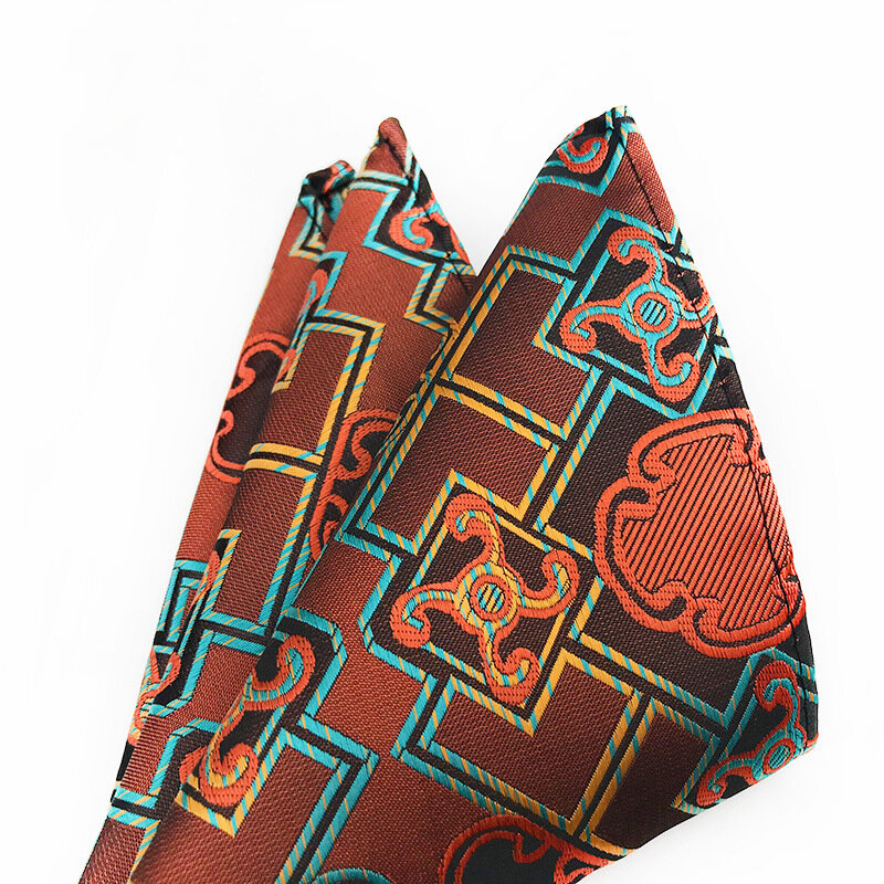 Men Suit Handkerchief Popular Fashion Dot Square Towel Jacquard Weave Pocket Square Luxury