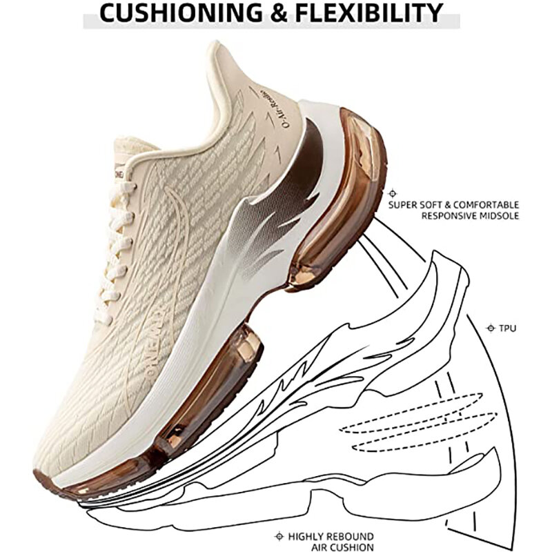 حذاء رياضي ONEMIX مزود بوسادة هوائية حذاء رياضي للركض وممارسة الرياضة للنساء والرجال موضة 2023