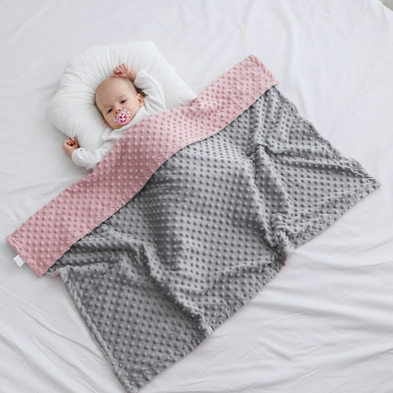 Барботное флисовое детское одеяло, детская кроватка, коляска, пеленка для новорожденных, подарок на день рождения
