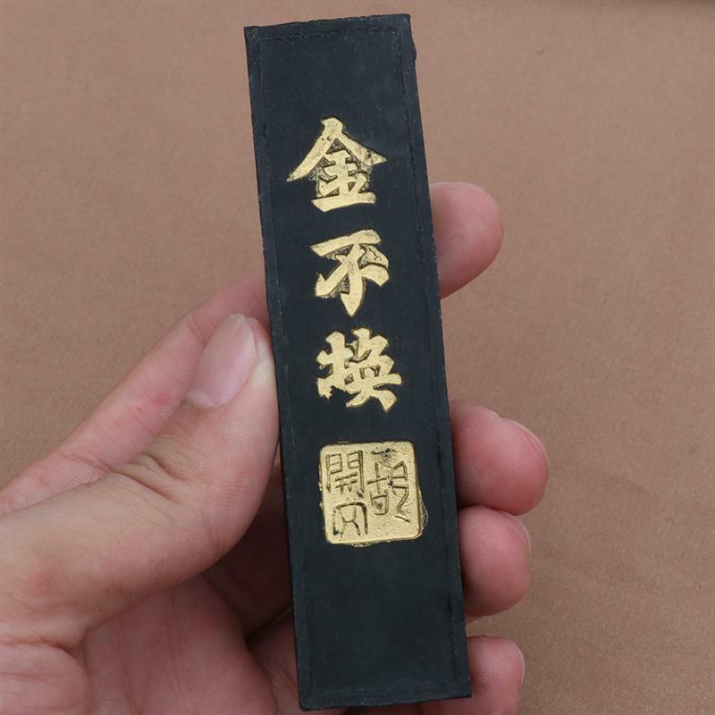 การประดิษฐ์ตัวอักษรจีนหมึกหิน Handmade หมึก Block Ink สำหรับจีนการประดิษฐ์ตัวอักษรและภาพวาด (สีดำ)
