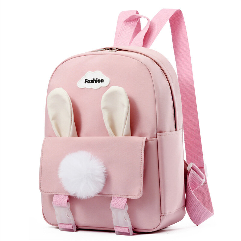여아용 귀여운 만화 배낭 토끼 배낭 학교 가방, 엄마 키즈 가방, 유아 배낭