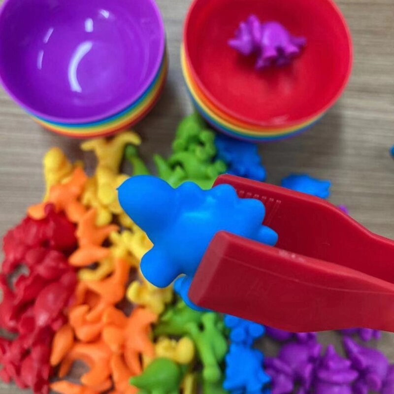 Juguete de Tablero de Clasificación de Color, iluminación sensorial, juguete de matemáticas, accesorios de aprendizaje preescolar