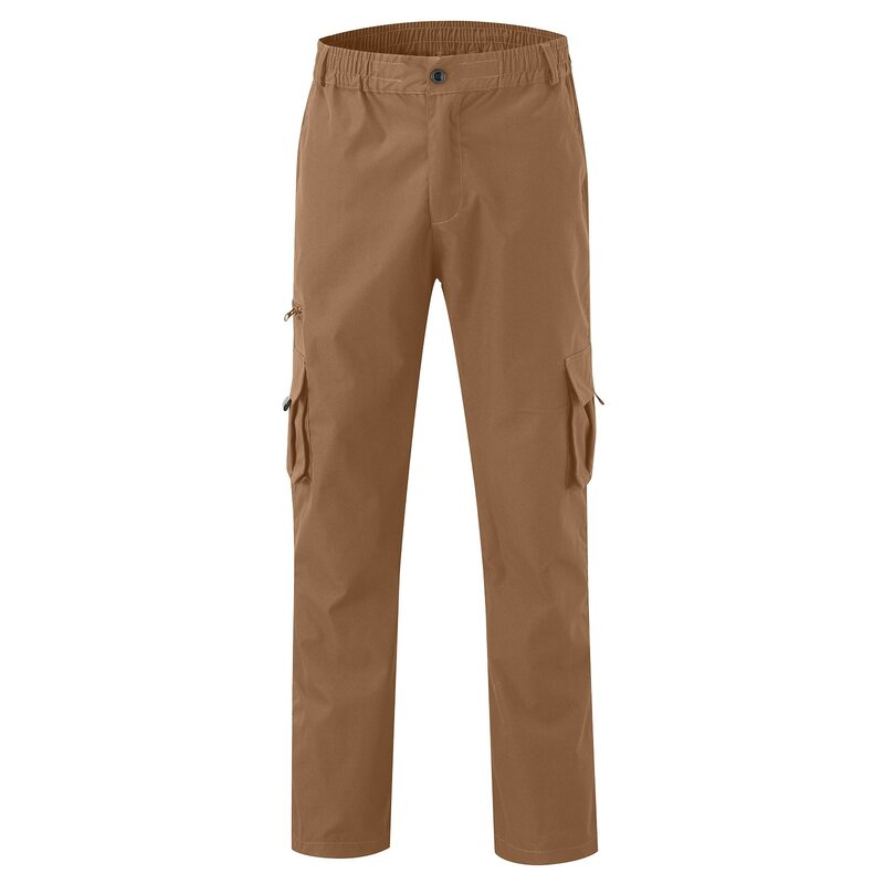 Men Loose Pockets Stitching Overalls Pants Summer New Cargo Pants Men'S Vintage Drawstring Mid-Waist Straight-Leg Pants Trousers