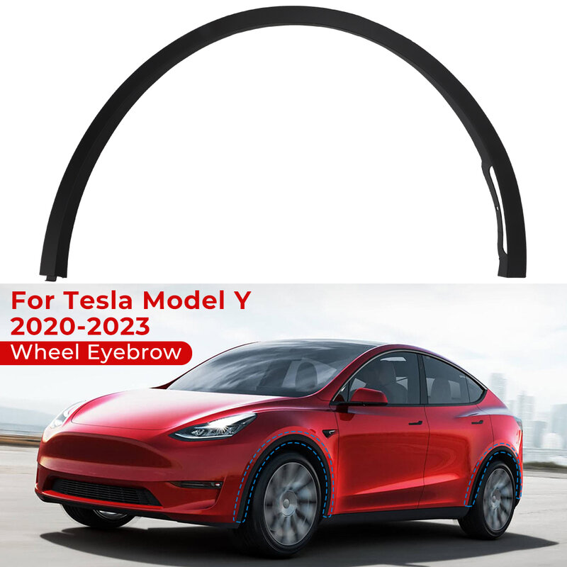 For Tesla Model Y Front Rear Left Right Wheel Eyebrow Molding Fender Flare 1494185-00-B 1494161-00-B 1494186-00-B 1494162-00-B