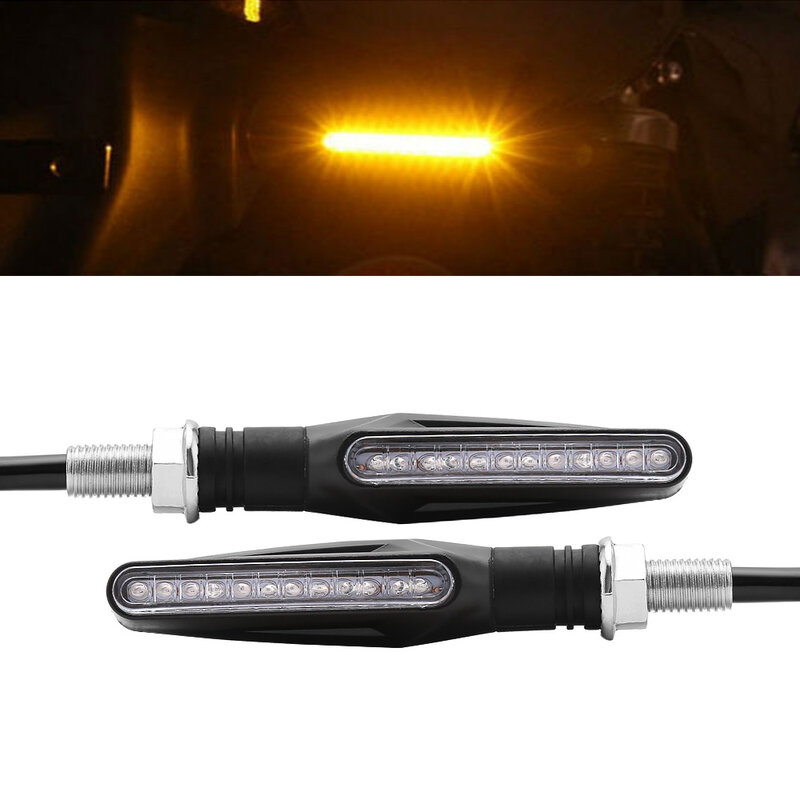 Clignotant LED étanche pour moto, clignotant arrière, clignotant, accessoires de lampe, IP68, 1 pièce, 2 pièces, 4 pièces