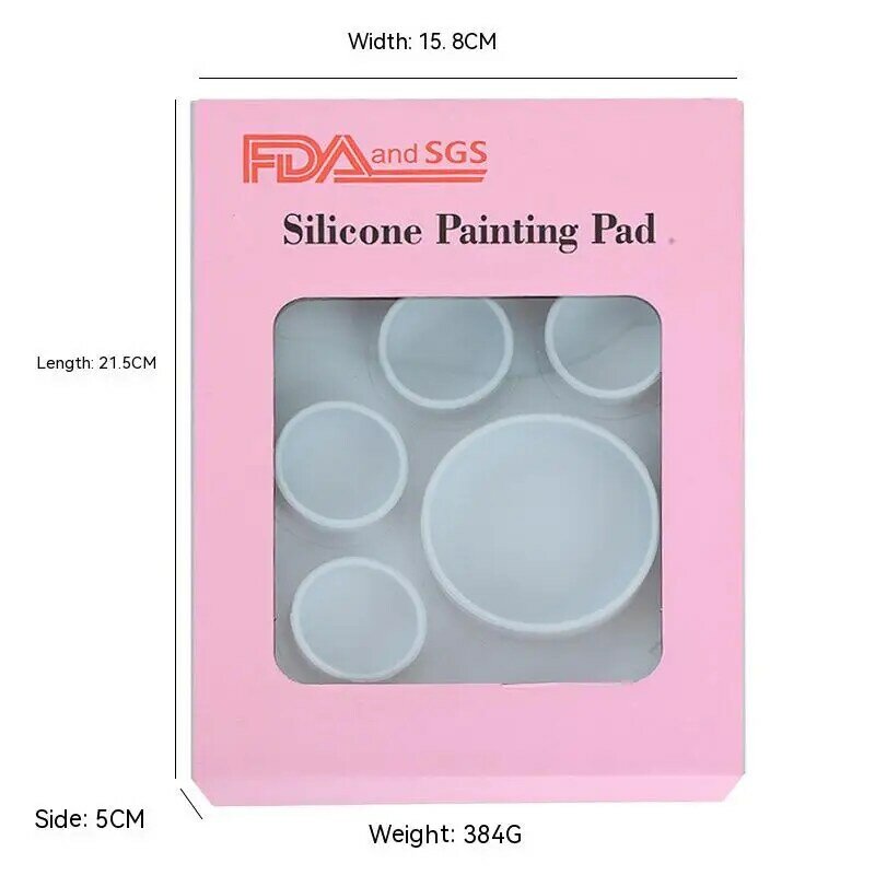 CHEN LIN-alfombrilla de silicona para pintar, paleta de pigmentos antiadherente para manualidades, estera de dibujo para niños