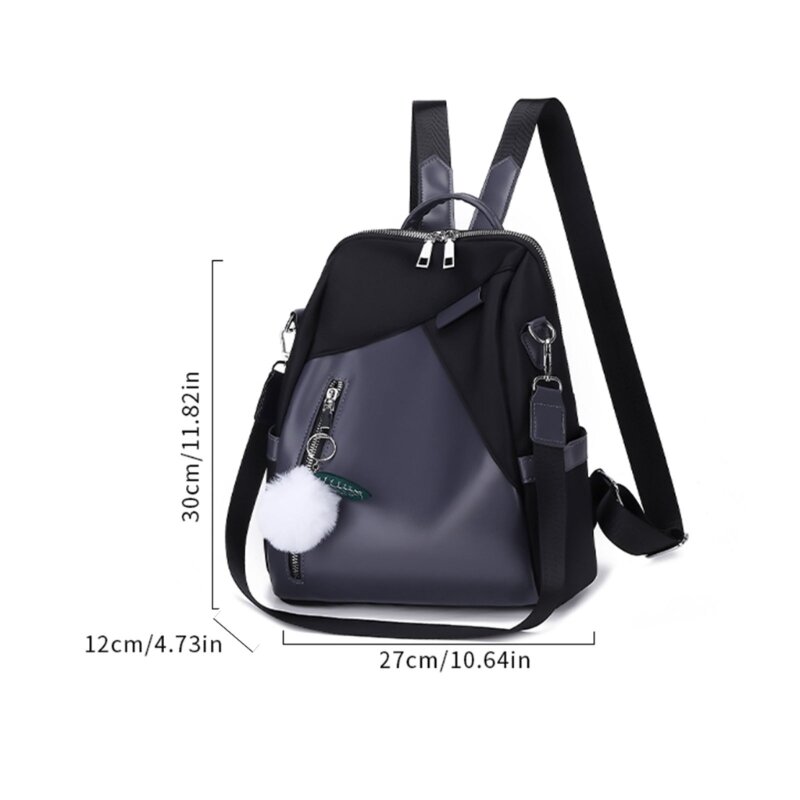 Anti-theft Backpack Daypack Nylon School Shoulder Bag for Student Teen Girls