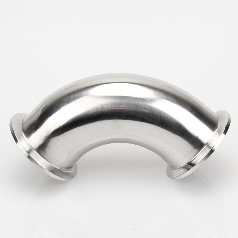 3/4" 1” 2” 3“  19Mm-63Mm OD Sanitary Tri Clamp Ferrule 90 Degree Elbow Pipe Fitting Stainless Steel 304 Homebrew