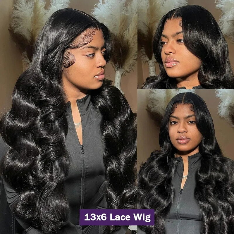 On Fleek 30 40 Inch Hd Transparent 13x6 Body Wave Lace Front Wig 13x4 Lace Frontal Wigs Human Hair Wig 4x4 Closure Wig For Women