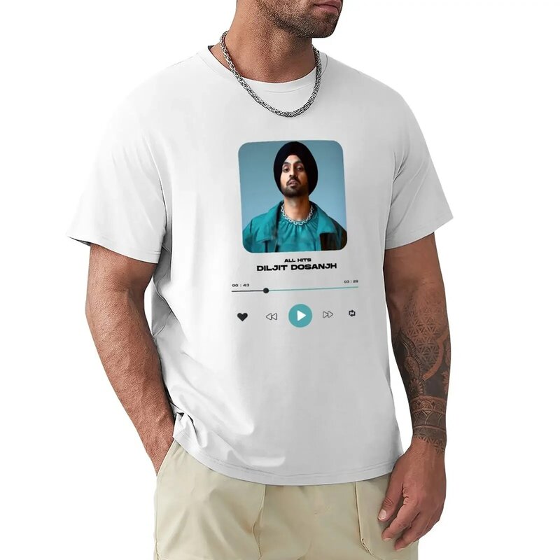 T-shirt Diljit Dosanjh abbigliamento estetico magliette oversize vintage per uomo