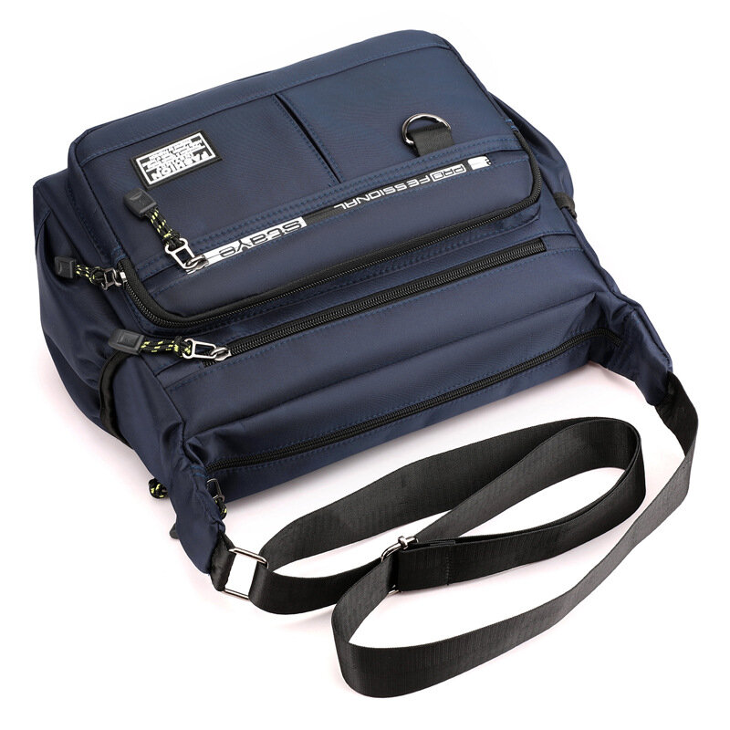 Bolso de hombro de alta capacidad, mochila impermeable y duradera con múltiples bolsillos para negocios y ocio, bolso cruzado, nuevo