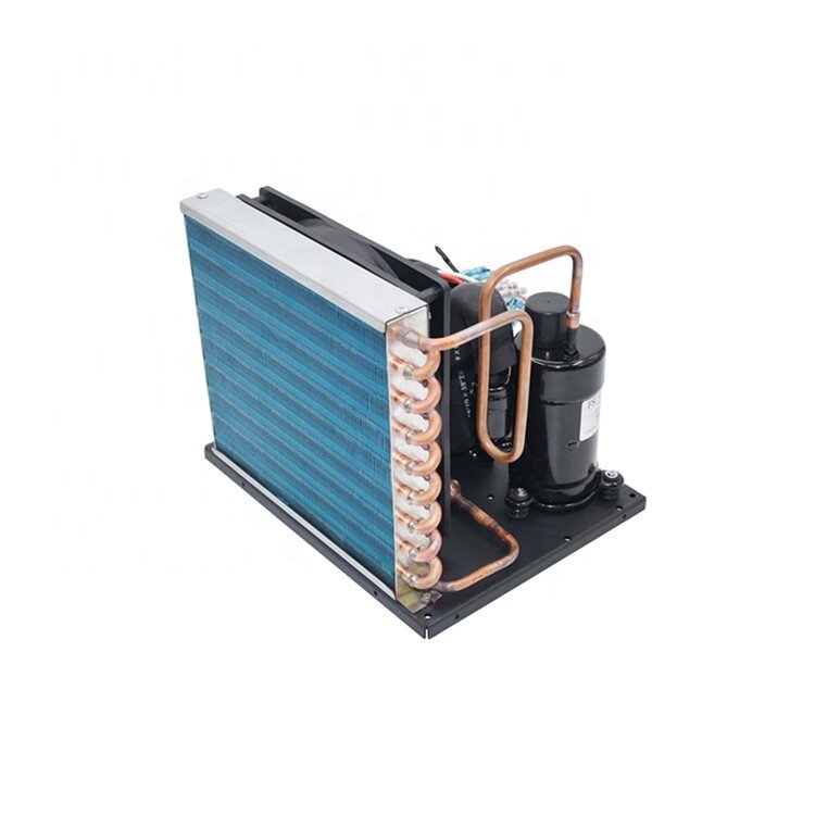 Unidad de refrigeración de condensación pequeña para minicámara, dc 24v, 600w